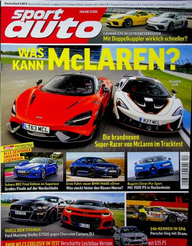 Deckblatt Sport Auto (12/2020)